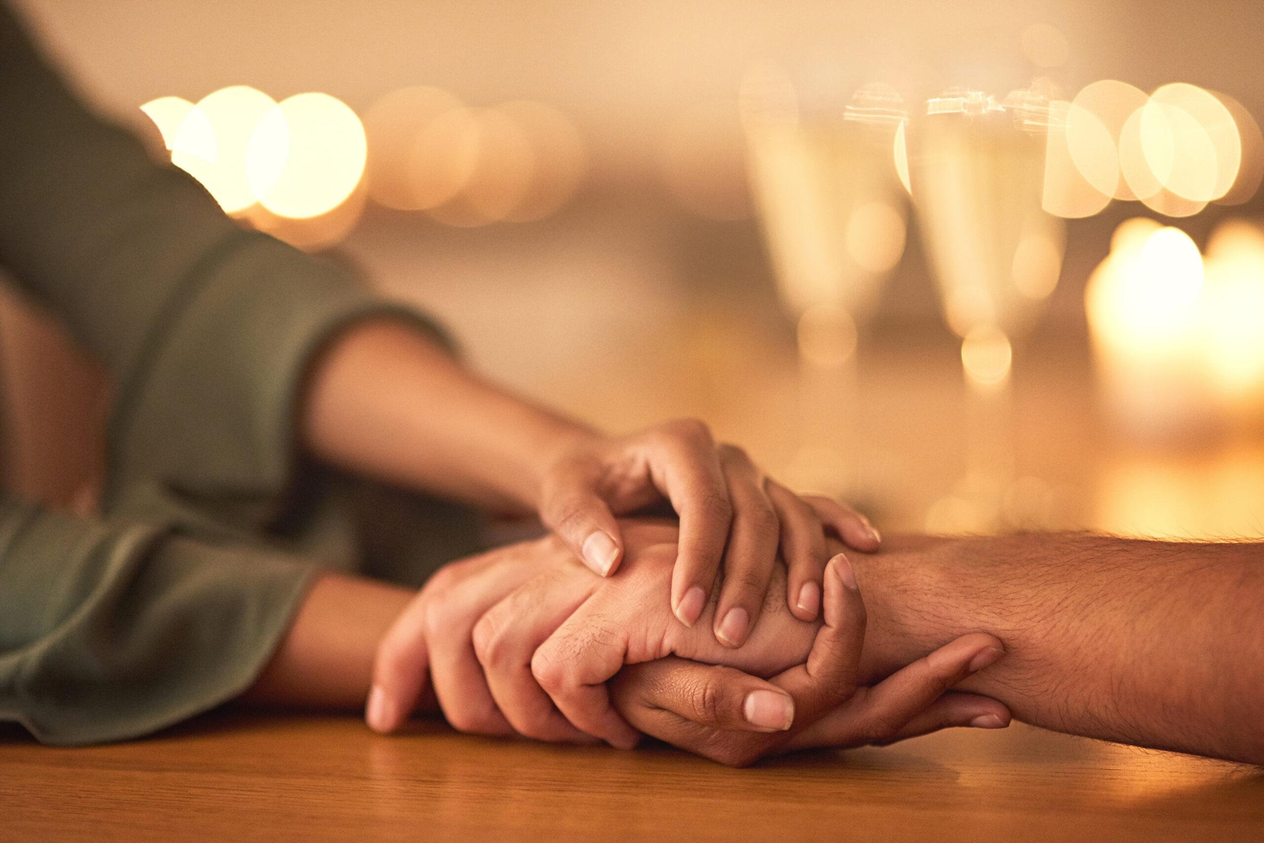 Ill always be here for you...Cropped shot of two people holding hands in comfort